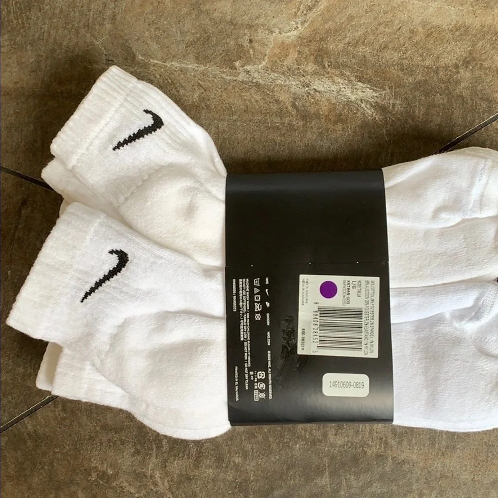 NIKE EVERYDAY COTTON CUSHIONED ANKLE 6 pairs socks